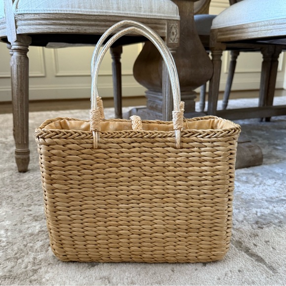 Anthropologie Bumble Bee Straw Handbag - Picture 4 of 6